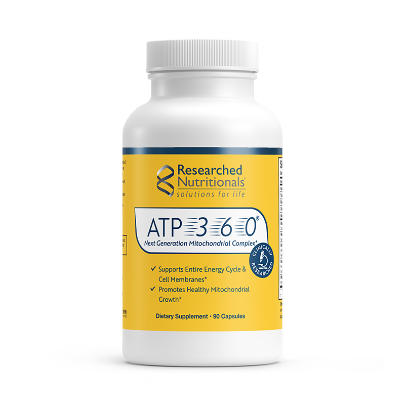 ATP 360® - Advanced Mitochondrial Support for Energy & Cellular Health. Proven to increase energy by 52% leading to better sleep and improved cognitive function.